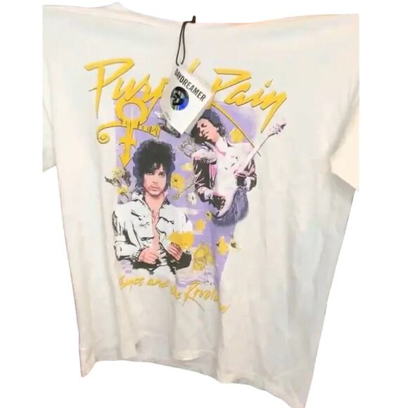 DAYDREAMER Prince & the Revolution Purple Rain Flowers Tee, Size S, New w/o Tag - Picture 8 of 8